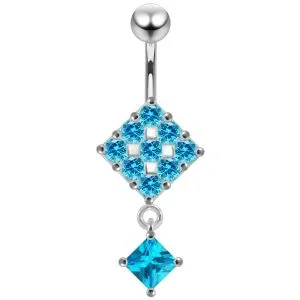 Moving Fancy Jeweled Navel Ring