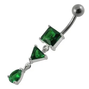 Moving Jeweled Trendy Navel Body Jewelry
