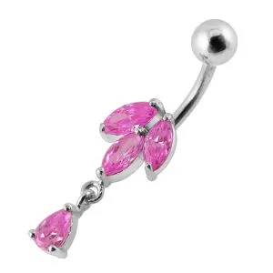 Fancy Jeweled Navel bar