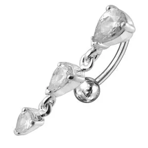 Jeweled Moving Fancy Navel Ring