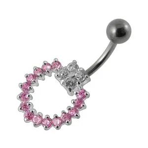 Beautiful Moving Jeweled Belly Ring