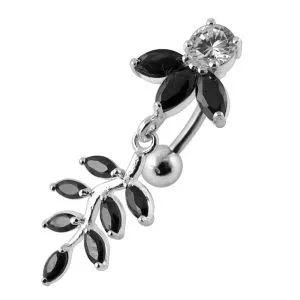 Fancy Moving Jeweled Belly Ring