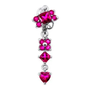 Moving Fancy Designed Navel Body Jewelry
