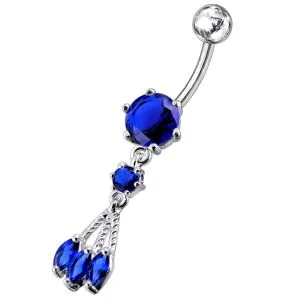 Surgical Grade Steel Curved Bar Belly Button Ring 