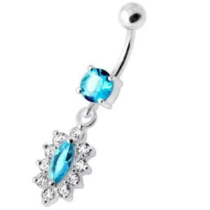 Fancy Jeweled Navel Belly Banana PBM2064