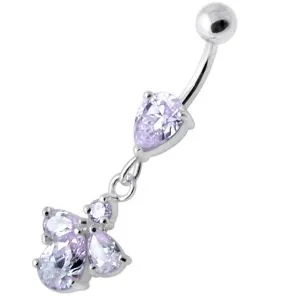 Fancy Jeweled Dangling Belly Banana PBM2082