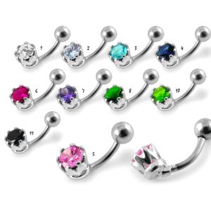 Jeweled Round Navel Body Jewelry