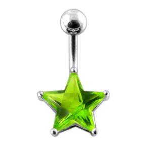 Jeweled Star Navel Body Jewelry