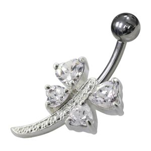 Heart Shape Non-Moving Belly Ring