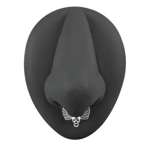 Skull with Angel Wings Septum Clicker