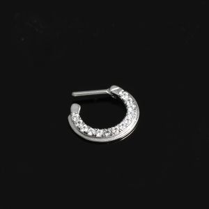 Wreath of Sparkle CZ's Septum Clicker Piercing