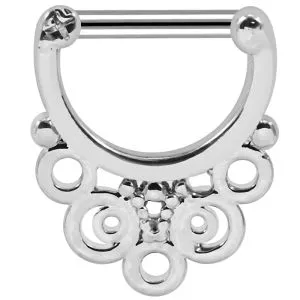 Multiple Rounds Septum Clicker Piercing