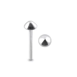 925 Sterling Silver Nose Pin Straight End Body Piercing Jewelry