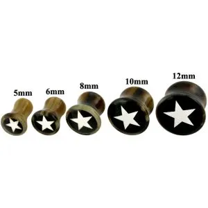 Synthetic Organic Ear Plug with Star Logo
