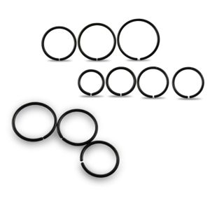 	 316L SS Anodized Black Nose Ring