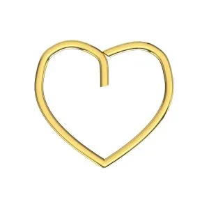 Heart Cartilage Single Closure Daith piercing Ring