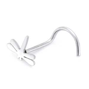 20G Surgical Steel Casting Tiny Logos Nose Screw Stud
