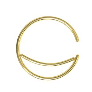 Crescent Moon Bendable Hoop Rings for Nose Septum, Daith and Ear Cartilage