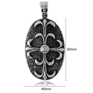 Stainless Steel Fleur de lis Pendant