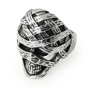 Mummy Skull finger ring