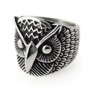 Owl Face finger ring