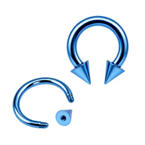 Anodized Circular Barbell with Cone
