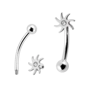 Surgical Steel Casting Eyebrow Banana