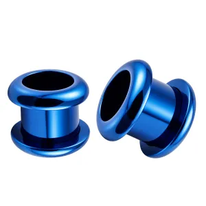 Surgical Steel Dark Blue Flesh Tunnel
