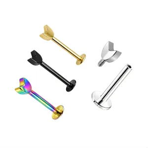 Surgical Steel Lip Labret with Arrow end