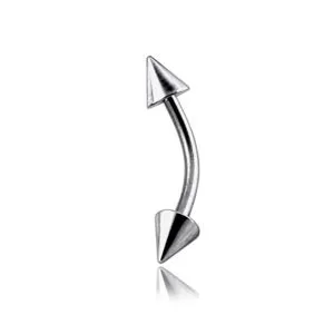 G23 Grade Titanium Eyebrow Banana with Cone