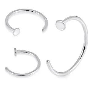 G23 Titanium 20G Open Nose Hoop Ring