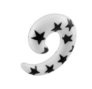 UV Star Spiral Ear Stretcher Taper Body Jewelry
