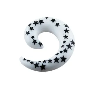 Acrylic UV Star Spiral Ear Stretcher