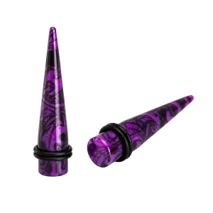 UV Colorful Straight Ear Stretcher Expander Body Jewelry ZER474