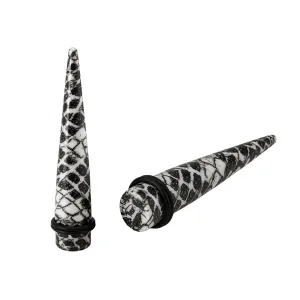 UV Mix Color Marble Straight Ear Expander Body jewelry