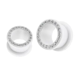 UV Multi Stones Ear Flesh Tunnel