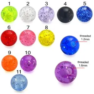 UV Glitter Balls