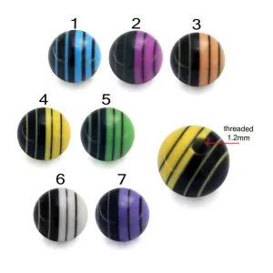 Lazer Stripe Printed UV Balls