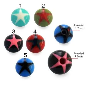 UV Fancy Star Balls