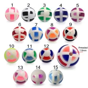 Colorful Hand Printed UV Ball