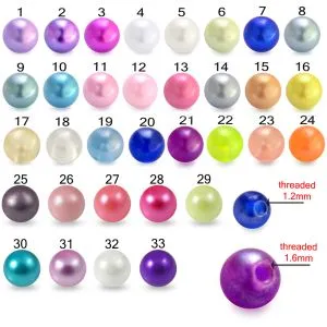UV Fancy Acrylic Pearl Balls