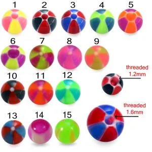 UV Colorful Hand Painted Fancy Thread Ball