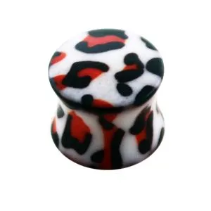 UV Double Flared Dalmatian Ear Plug