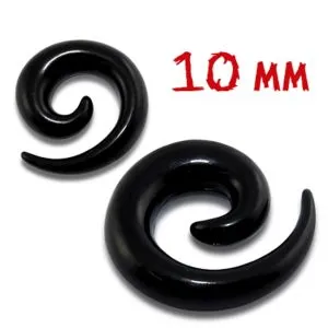 10mm UV Blackline Spiral Ear Stretcher