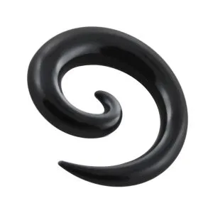 12mm UV Blackline Spiral Ear Expander Taper