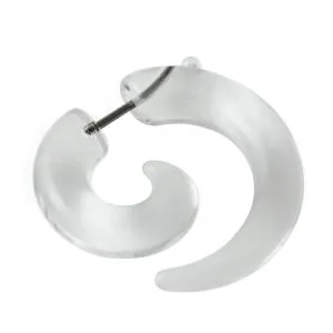 Transparent Spiral Fake Ear Plug