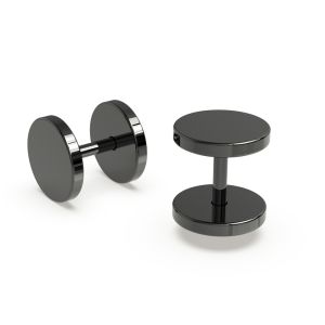 Blackline Steel Fake Ear Plug