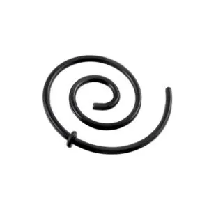 Anodized Black Spiral Ear Plug Expander