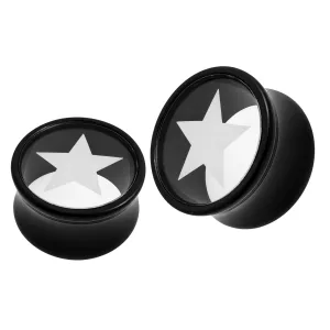 Double Flared Star Logo Ear Plug
