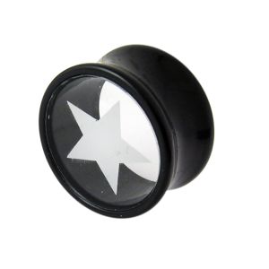 Double Flared Star Logo Ear Plug